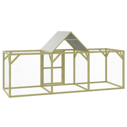Kippenhok – Kippenren – Pluimveehok – Kippenkooi – Buitenverblijf – Geïmpregneerd Vurenhout – 300x100x150 cm – Weerbestendig & Stevig
