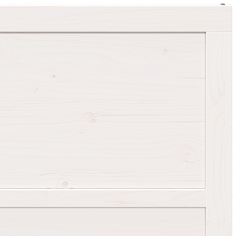 Houten Schuifdeur – Binnendeur – Raumtebesparende Deur – Glijdende Deur – Binnendeur Schuifpaneel – Massief Dennenhout – Wit Design – 100x208 cm – Stil en Soepel