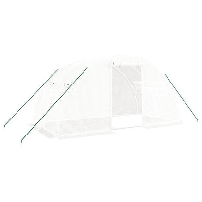 Kweekkas – Serre – Plantenkas – Groentekas – Tuinkas – Wit Stalen Frame – 8 m² Oppervlakte – 4x2x2 Meter Groot
