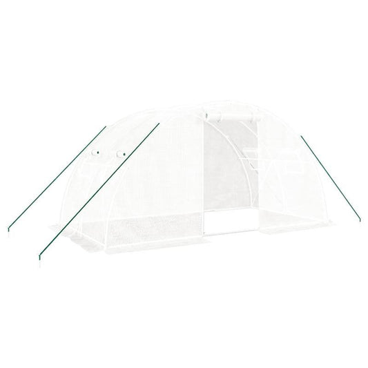 Kweekkas – Serre – Plantenkas – Groentekas – Tuinkas – Wit Stalen Frame – 8 m² Oppervlakte – 4x2x2 Meter Groot