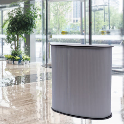Mobiele Balie – Receptiebalie – Beursbalie – Promotiebalie – Presentatietafel – Compact en Lichtgewicht – Inclusief Draagtas