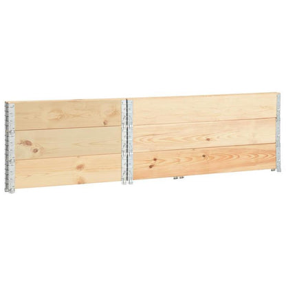 Bloembak – Plantenbak – Bloemenbak – Tuinbak – Verhoogde Bak – Massief Dennenhout – Set Van 3 – 100x150 cm – Weerbestendig – Lichtgewicht