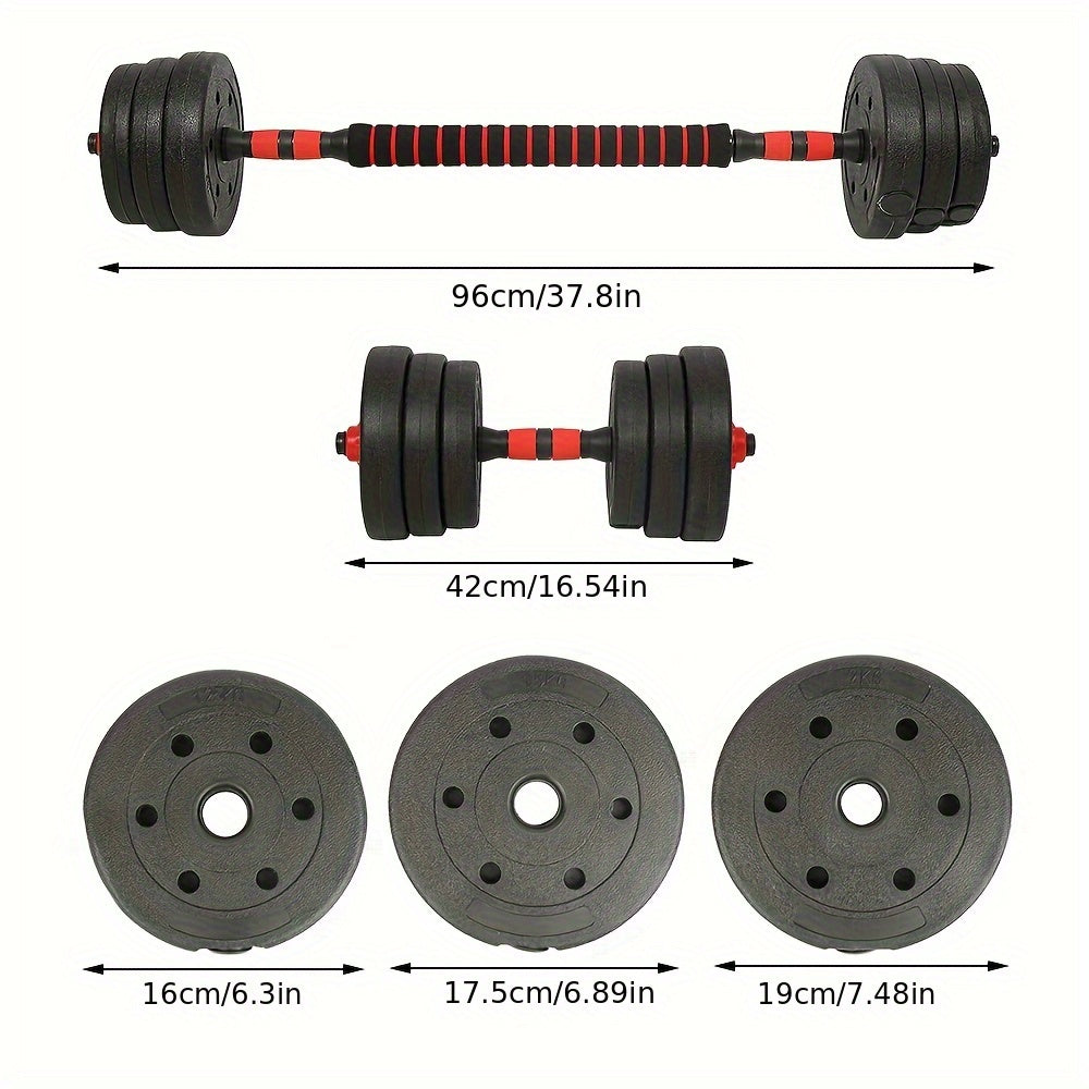 Verstelbare Dumbbell – Dumbbellset – Halterset – Krachttraining Gewichten – Fitness Halters – 20 kg – Antislip Handgrepen – Robuuste Metalen Stangen