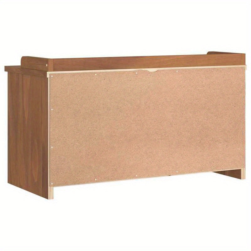Modern Solid Pine Hallway Bench with Storage - 87x40x50cm, Two Drawers & Open Compartment, Ideal for Shoe Rack or Living Room Organizer, Natural Wood Finish, Display Storage | Contemporary Design | Solid Pine Wood