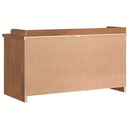 Modern Solid Pine Hallway Bench with Storage - 87x40x50cm, Two Drawers & Open Compartment, Ideal for Shoe Rack or Living Room Organizer, Natural Wood Finish, Display Storage | Contemporary Design | Solid Pine Wood