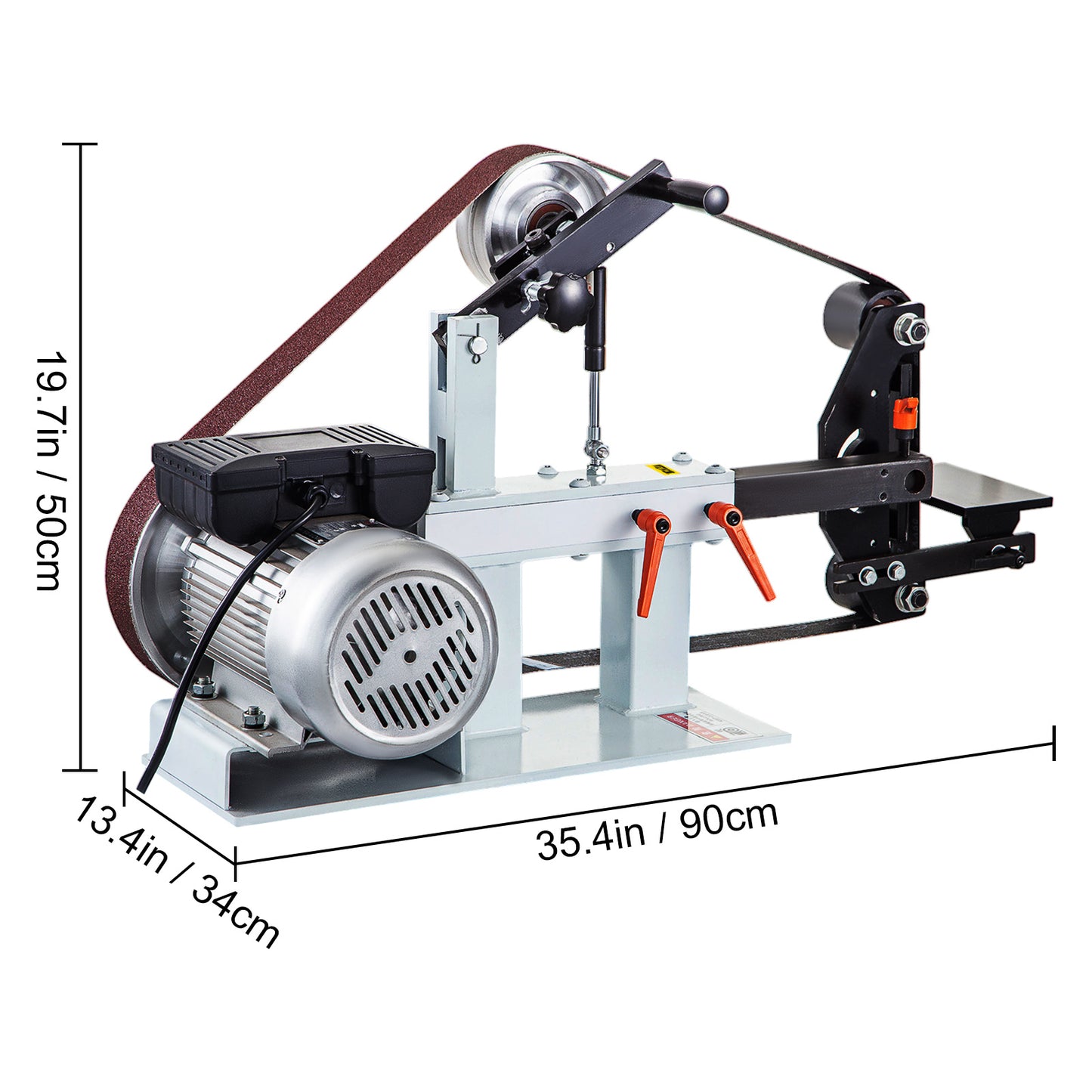 Bandschuurmachine – Bandschuurder – Schuurmachine – Slijpmachine – 1500W Motor – 3-in-1 Schuurwielen – Stalen Frame – 2800 RPM