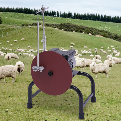 Schaar Slijpmachine – Schapenmes Slijper – Scheermes Slijper – Schaarslijper – Mes Slijpmachine – Zelfklevende Schuurband – Robuust Stalen Frame – Zilverkleurig