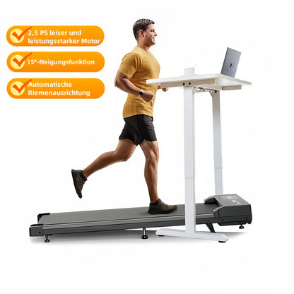 Loopband – Walking Pad – Wandelband – Hardloopband – Treadmill – Stil 2,5 PK Motor – Inklapbaar Met 15° Hellingsfunctie