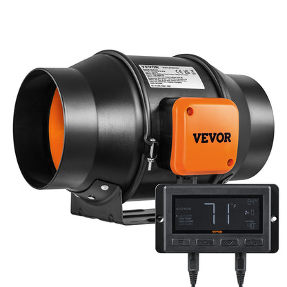 Inline Ventilator – Afzuigventilator – Kanaalventilator – Ventilatieventilator – HVACT Ventilator – 6 Inch – EC Motor Met Variabele Snelheidsregeling – Energiezuinig En Stil