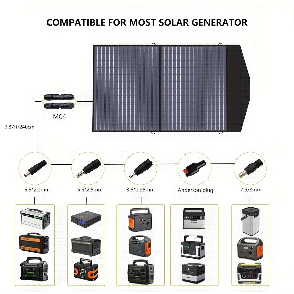 Draagbare Powerstation – Zonnegenerator – Noodstroomvoorziening – Campingaccu – 299Wh Capaciteit – 100W Zonnepaneel – Snelladen Binnen 1 Uur
