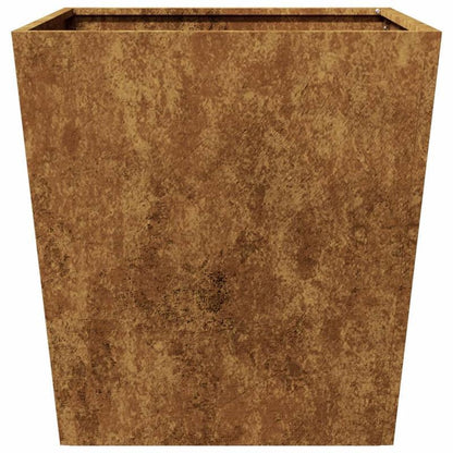Plantenbakken – Plantenpotten – Bloempotten – Plantenbak – Plantenhouder – Cortenstaal – Set van 2 – 50x50x50 cm – Duurzaam & Industrieel Design