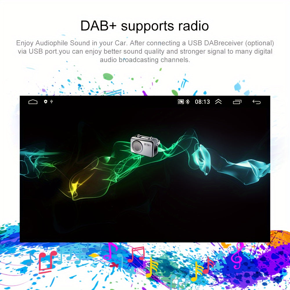 Autoradio – Android Car Stereo – Multimedia Systeem – GPS Navigatie – Single Din – 7-Inch Capacitive Touchscreen – Wireless WiFi & Bluetooth Connectivity