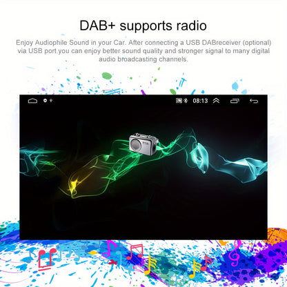 Autoradio – Android Car Stereo – Multimedia Systeem – GPS Navigatie – Single Din – 7-Inch Capacitive Touchscreen – Wireless WiFi & Bluetooth Connectivity