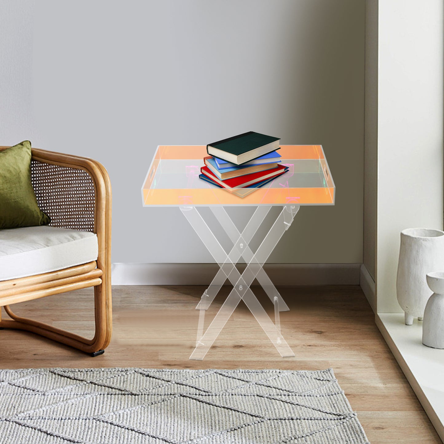 Klaptafel – Vouwtafel – Opvouwbare Tafel – Inklapbare Tafel – Plooitafel – Stevig Tot 10 kg – Ruimtebesparend & Eenvoudig Inklapbaar