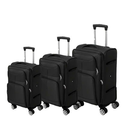 Kofferset – Reiskoffer Set – Trolley – Spinner Koffer – Handbagage Koffer – 3-Delig – Oxford Stof – Krasbestendig – 20/24/28 Inch – 360° Wielen