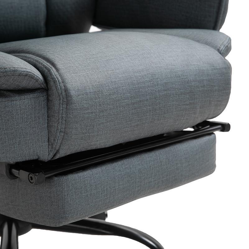 Bureaustoel – Ergonomische Stoel – Kantoorstoel – Draaistoel – Gamestoel – Kunstleren Bekleding – Verstelbare Hoogte – 360° Draaibaar – Met Lendensteun en Hoofdsteun