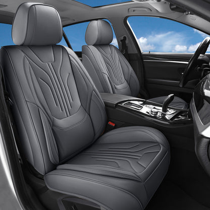 Autostoelhoezen – Stoelhoezen Auto – Zitbekleding Auto – Autostoel Bekleding – Universele Autostoelhoes Zwart – PU Leer – Comfortabele Sponsvulling – Eenvoudig Schoon Te Maken
