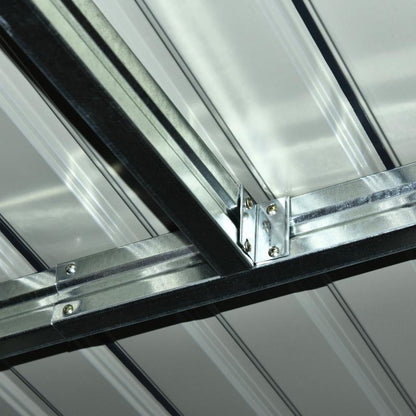 Tuinhuisje – Tuinschuur – Tuinberging – Berging – Schuur – Donkergrijs Staal – Schuifdeur & Ventilatieraam – Ruim Interieur & Eenvoudige Montage