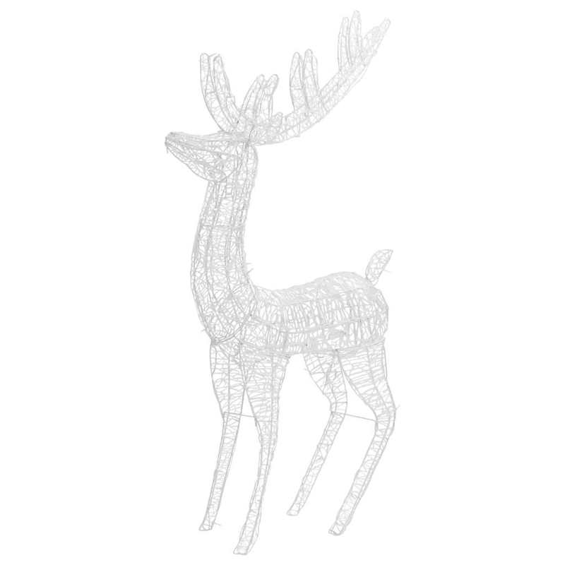 Rendierdecoratie – Kerstdecoratie – Winterornament – Tuindecoratie – Feestelijke Versiering – XXL 180 cm – Hoogwaardig Acryl – Weerbestendig Indoor Outdoor