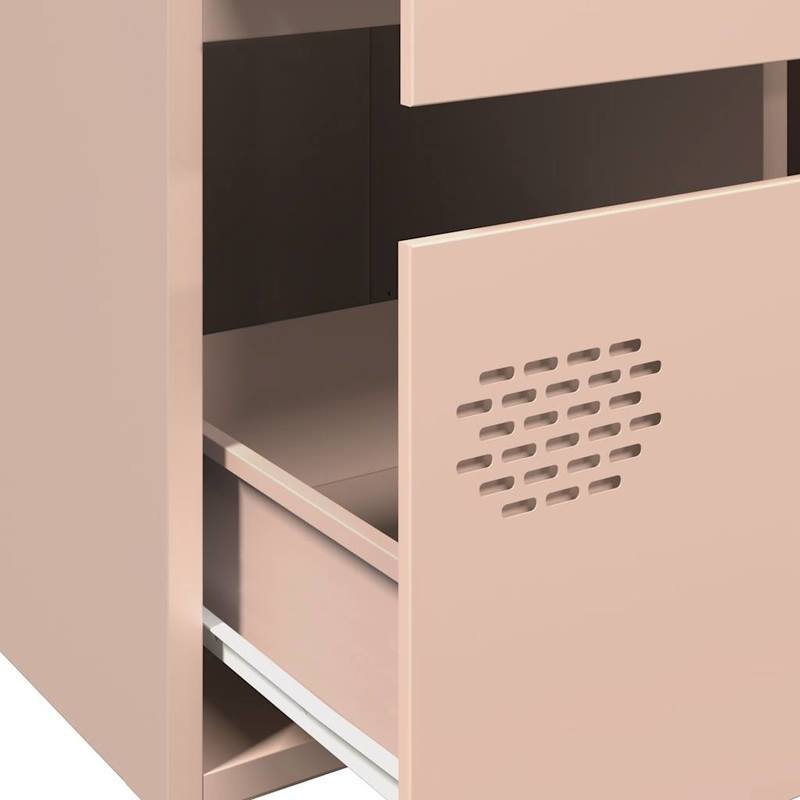 Pink Sideboard 68x39x101.5 cm in Steel Removable and practical