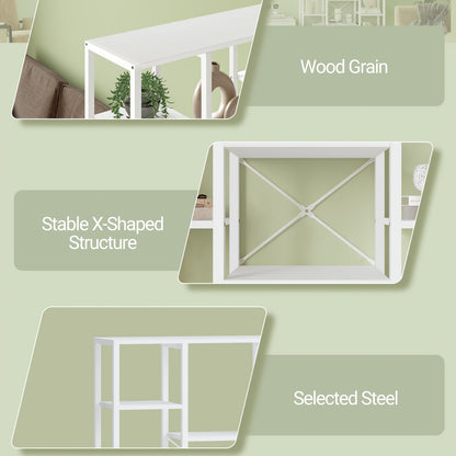 Boekenkast – Boekplank – Boekenrek – Opbergkast – Boekhouder – Wit – 15 Planken – Stevig Houten Frame – 170x100x30 cm
