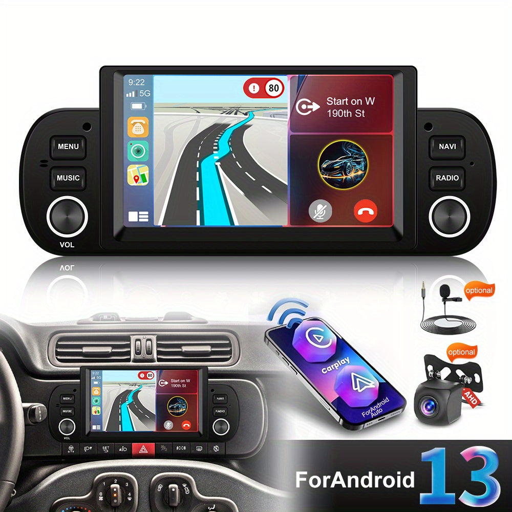 Autoradio – Auto Stereo – Multimedia Speler – Navigatie Systeem – 6,2 Inch HD Touchscreen – Draadloze CarPlay & Android Auto – GPS Met WiFi & FM/RDS