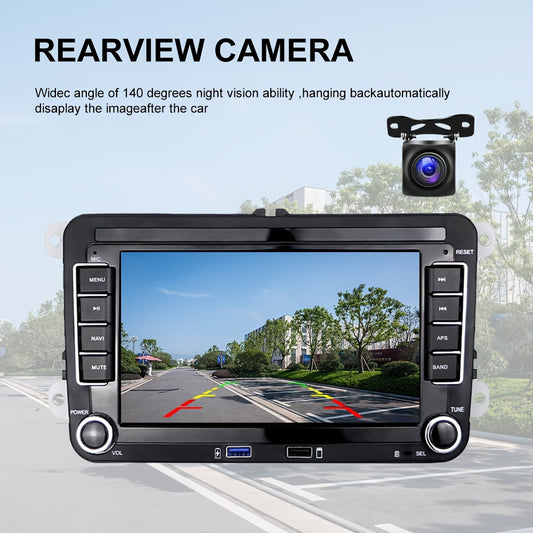 Complete Autoradio – Autospeaker – Navigatiesysteem – Multimedia Systeem – Bluetooth Radio – 7-inch Touchscreen – AHD Achteruitrijcamera + DVR Opnamefunctie