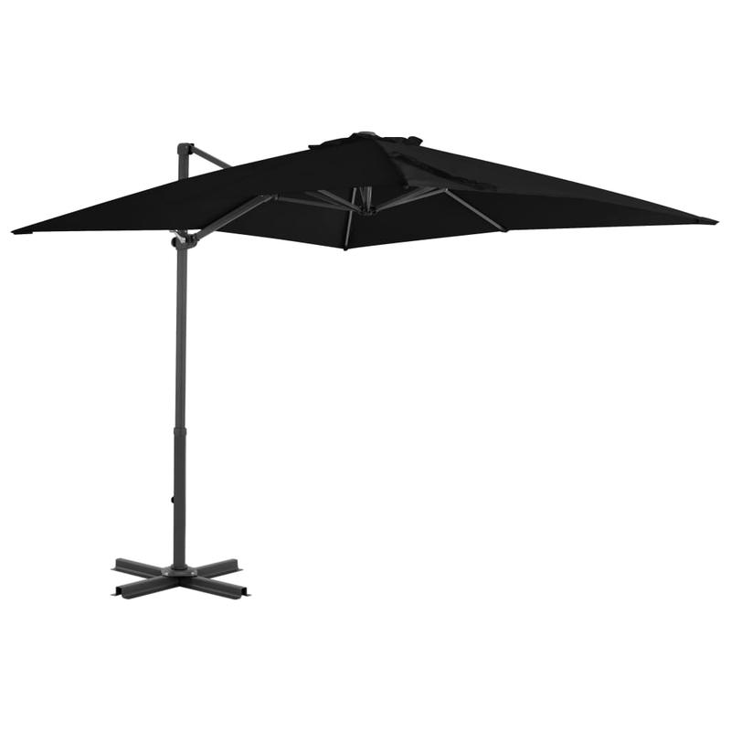Parasol – Zonnescherm – Luifel – Schaduwdoek – Drijvende Parasol – 250 X 250 Cm – Aluminium Paal – Verstelbaar En Draaibaar