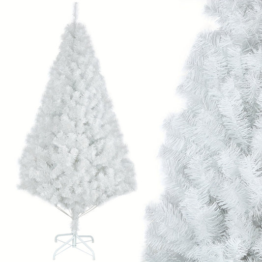 Kunstkerstboom – Kunstboom – Nepspar – Kerstboom Wit – Kunstnaaldboom – 180 cm Hoog – Stevige Metalen Standaard – Duurzaam & Onderhoudsvrij