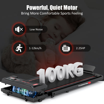 Loopband – Opvouwbare Wandelband – Walking Pad – Treadmill – Loopband Elektrisch – 2,25 PK Motor – 5-Lagen Schokdemping – Aluminiumlegering – Max 100 kg