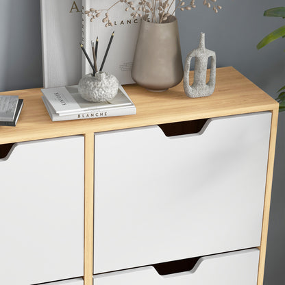 Schoenenkast – Schoenenrek – Schoenenopberger – Schoenenmeubel – Schoenentoren – 16 Paar Schoenen – Verstelbare Legplanken – Natuurlijk Hout – Smal Hoog Model