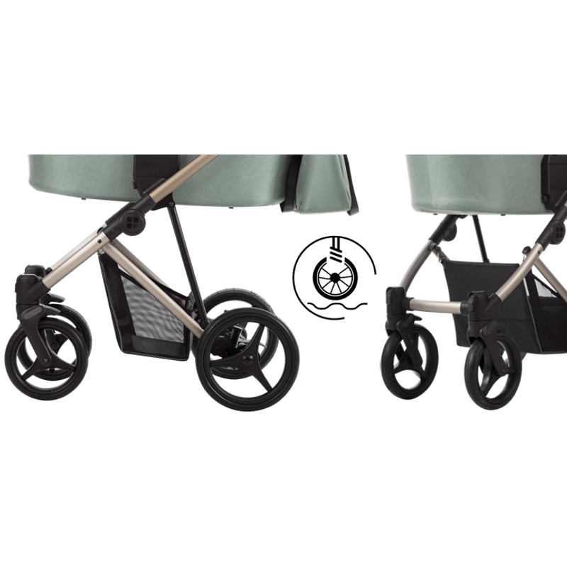 2-in-1 Kinderwagen – Wandelwagen – Reiswieg – Buggy – Babywagen – Lichtgewicht Draagmand – Verstelbare Hoogte