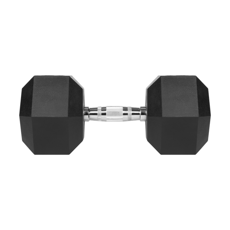 Halters – Dumbbells – Halterset – Gewicht – Krachttraining – IJzeren Kern – Rubberen Coating – 27,5 kg – Hexagonaal Antislip