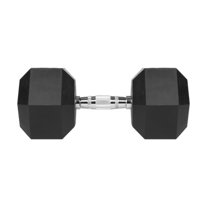 Halters – Dumbbells – Halterset – Gewicht – Krachttraining – IJzeren Kern – Rubberen Coating – 27,5 kg – Hexagonaal Antislip