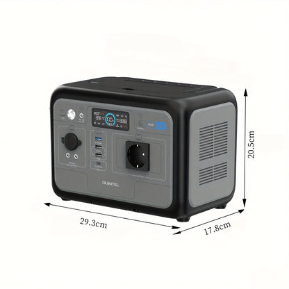 Draagbare Power Station – Mobiele Generator – Noodstroomvoorziening – Zonne-Accu – Energie-opslag – 512Wh Lithium IJzerfosfaat Batterij – Snelladen 1 Uur 500W AC