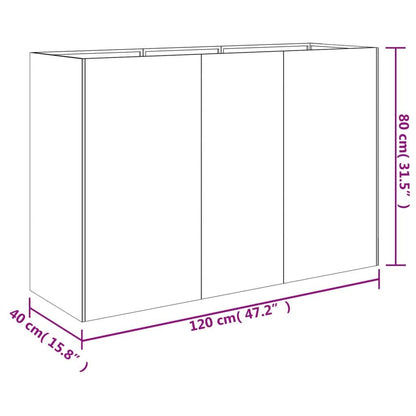 High quality flower rackRaised Garden Planter 120x40x80cm in Corten Steel