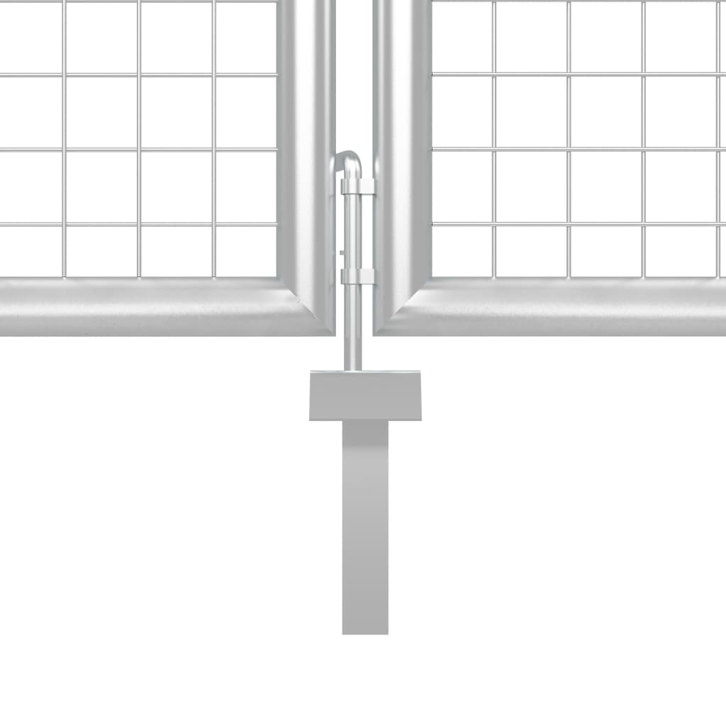 Metalen Tuinpoort – Tuinafscheiding – Tuinhek – Tuinpoort met Palen – Toegangspoort – Gegalvaniseerd Staal – Roestbestendig & Veilig Afsluitbaar