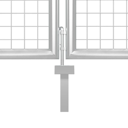 Metalen Tuinpoort – Tuinafscheiding – Tuinhek – Tuinpoort met Palen – Toegangspoort – Gegalvaniseerd Staal – Roestbestendig & Veilig Afsluitbaar