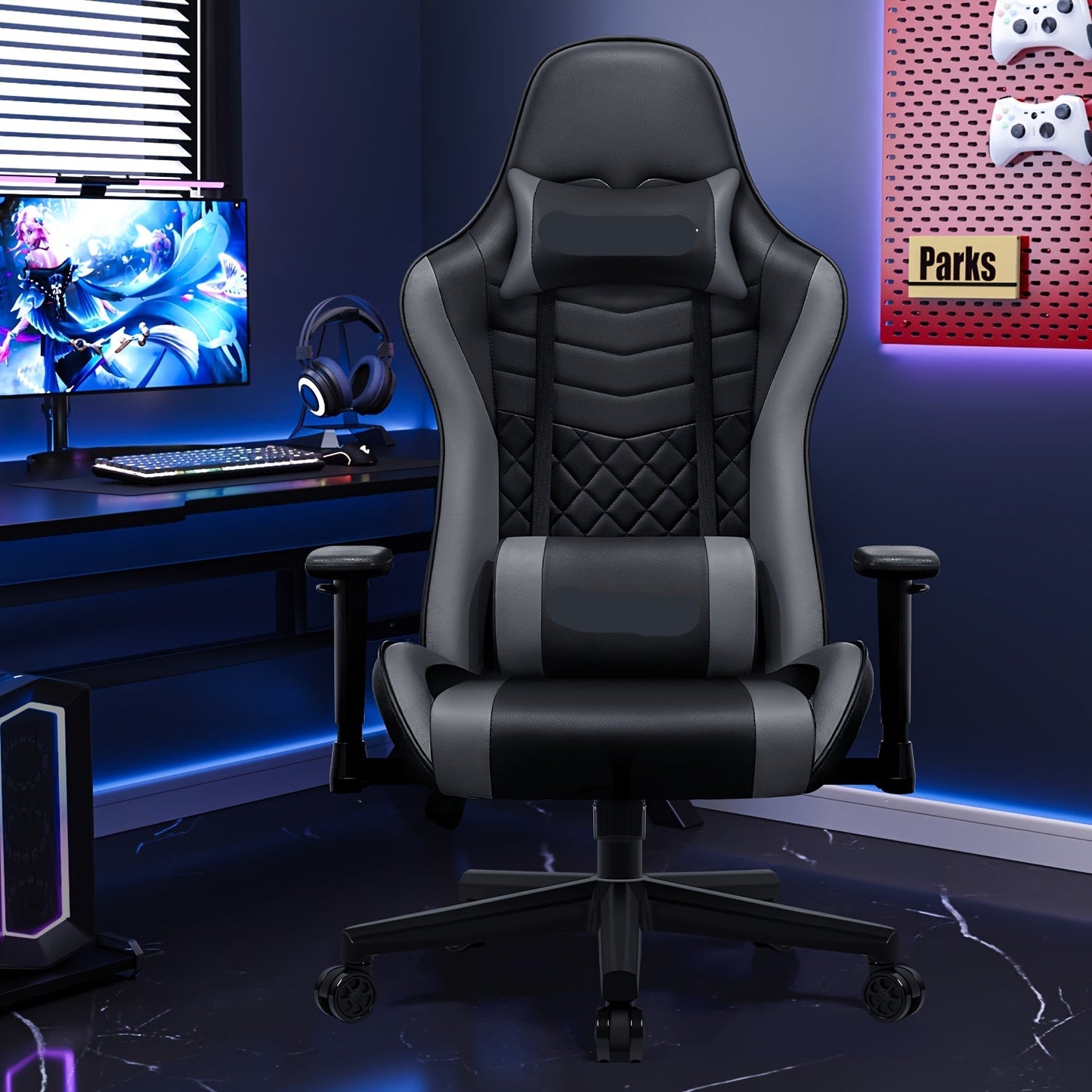 Ergonomische Gamingstoel – Bureaustoel – Gamer Stoel – Werkstoel – Verstelbare Rugleuning – 4D Armleuningen – Memory Foam Kussens