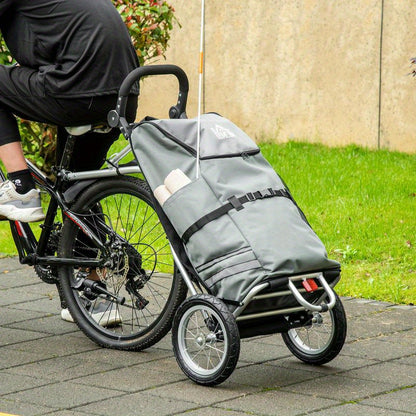 Transportkar Opvouwbare Kar Boodschappenwagen Tuinkar Pakketkar – Extra Grote Laadruimte – Stevig Metaalframe Met All-Terrain EVA Wielen