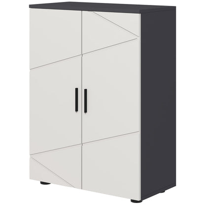 Badkamerkast – Badkamermeubel – Opbergkast – Kolomkast – Wastafelonderkast – Verstelbare Planken – Compact 60x30x82 cm – Zonder Elektriciteit