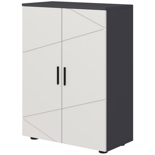 Badkamerkast – Badkamermeubel – Opbergkast – Kolomkast – Wastafelonderkast – Verstelbare Planken – Compact 60x30x82 cm – Zonder Elektriciteit