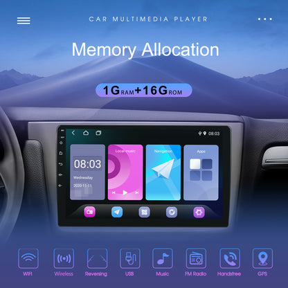 Autoradio Touchscreen – Double DIN Autoradio – Auto Multimedia Speler – Car Audio Systeem – GPS Navigatie – 9 Inch HD Scherm – Android Compatibel Met Mirror Link & WiFi