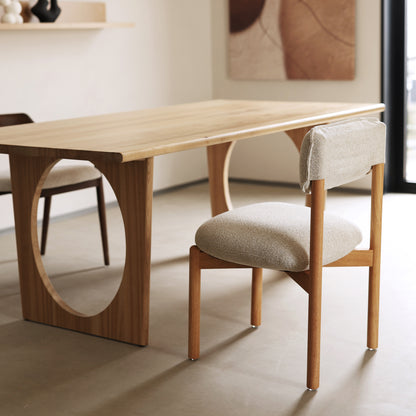 Eetkamerstoel – Stoel – Kuipstoel – Designstoel – Zitstoel – Beige – Gewatteerde Zitting – Lichtgewicht Stevig Frame