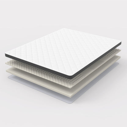 Matras – Slaapmatras – Bedmatras – Vlakmatras – Traagschuimmatras – 180 x 200 cm – Medium Stevig – 7-Zone Ergonomisch Schuim – Polyester Hoes – 7 cm Hoogte – Allergievriendelijk