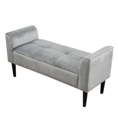 Badbankje – Badzitje – Badkamerbank – Douchezitje – Transferbank – Fluwelen Bank Met Armleuningen – Stevig Metalen Frame – Compact 68,5 cm Hoogte