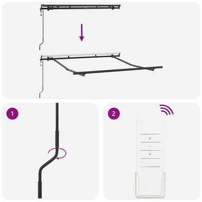 Zonnescherm – Zonwering – Buitenluifel – Pergola – Schaduwdoek – Metalen Frame – Inklapbaar 2,5x2 m – Duurzaam & Weerbestendig