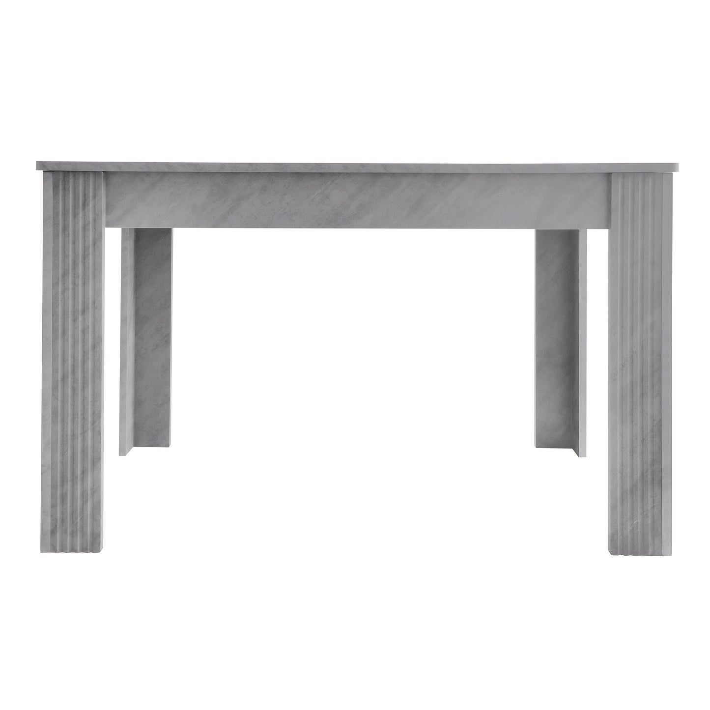 Eettafel – Tafel – Eetkamertafel – Koffietafel – Dinertafel – Grijs Betonlook – Stevige Vierpootsconstructie – Onderhoudsvriendelijk Oppervlak