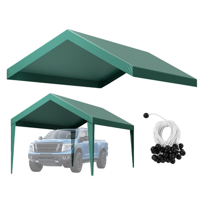 Carport Hoes – Vervangende Zeil – Carport Doek – Carport Oksel – Garage Tent Hoes – Donkergroen – 3 x 6 Meter – UV-Bestendig & Waterdicht