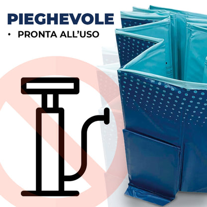 Opvouwbaar Zwembad – Kinderzwembad – Hondenbad – PVC Zwembad – Stevig Zwembad – 330 Liter Inhoud – Antislip Bodem